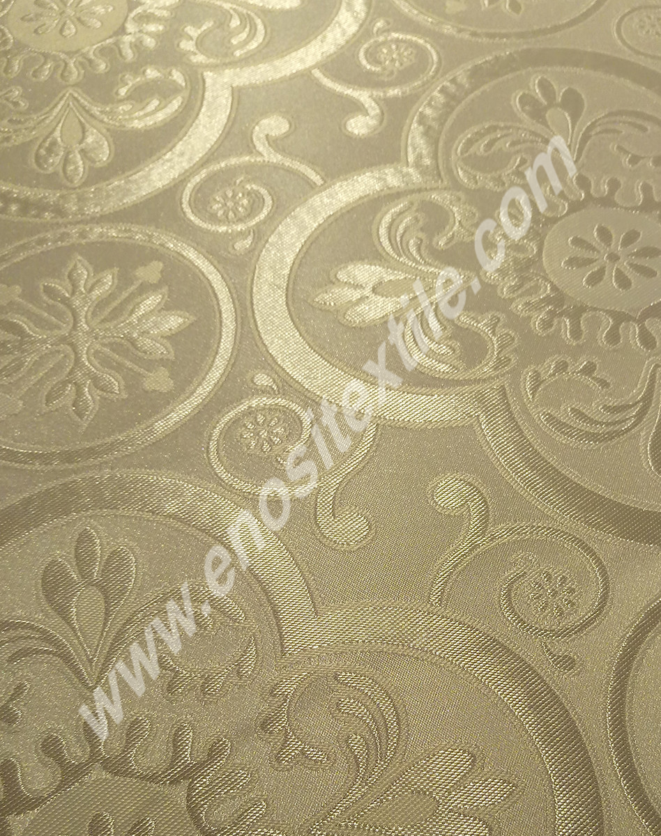 KL-012 White-Silver Brocade Fabrics